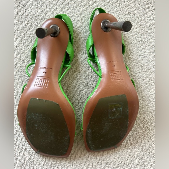 LVMH FENTY Code Word Sandals Acid Green - Picture 4 of 10